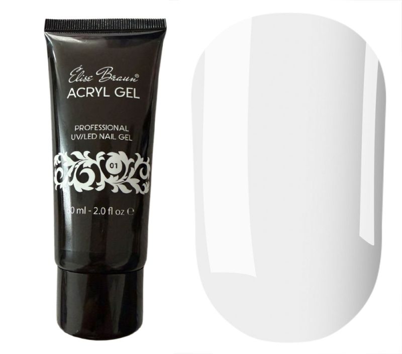 ELISE BRAUN Acryl Gel Гель для нігтів №01, 60 мл