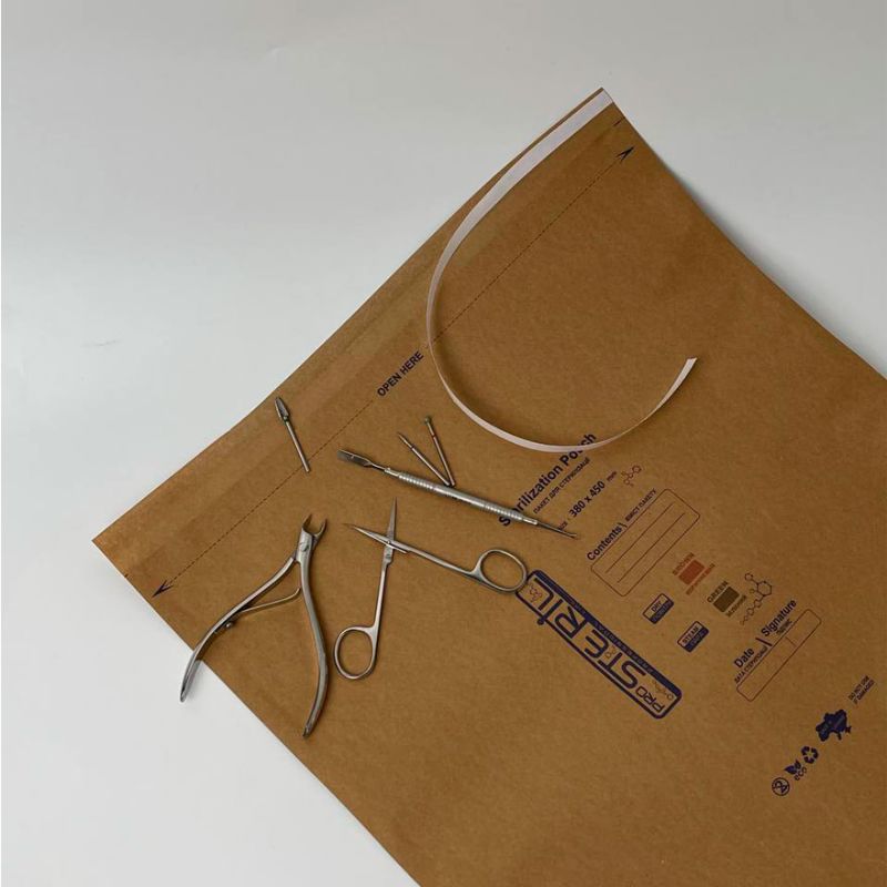 ProSteril Kraft bags for air and steam sterilization 380x450 mm, 100 pcs/pack.