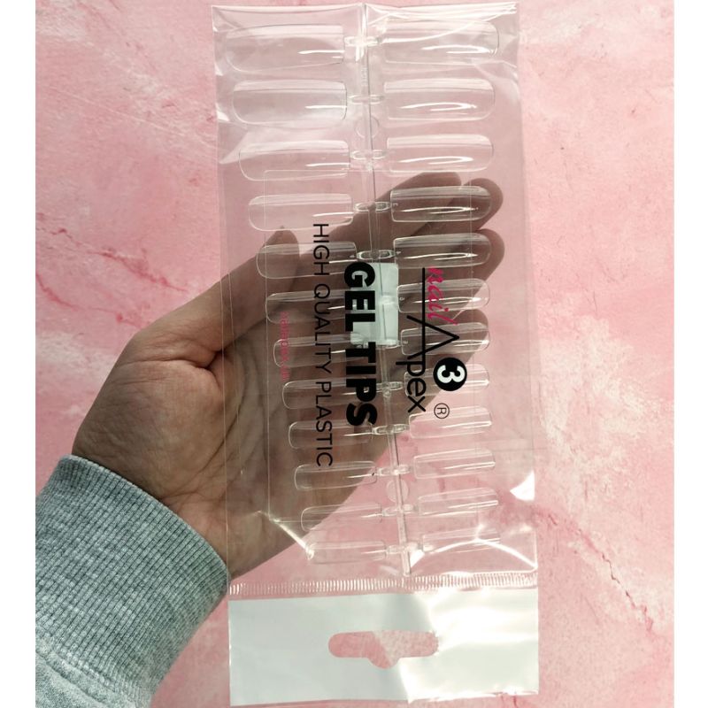 Nailapex Gel tips square №3, 24 pcs.