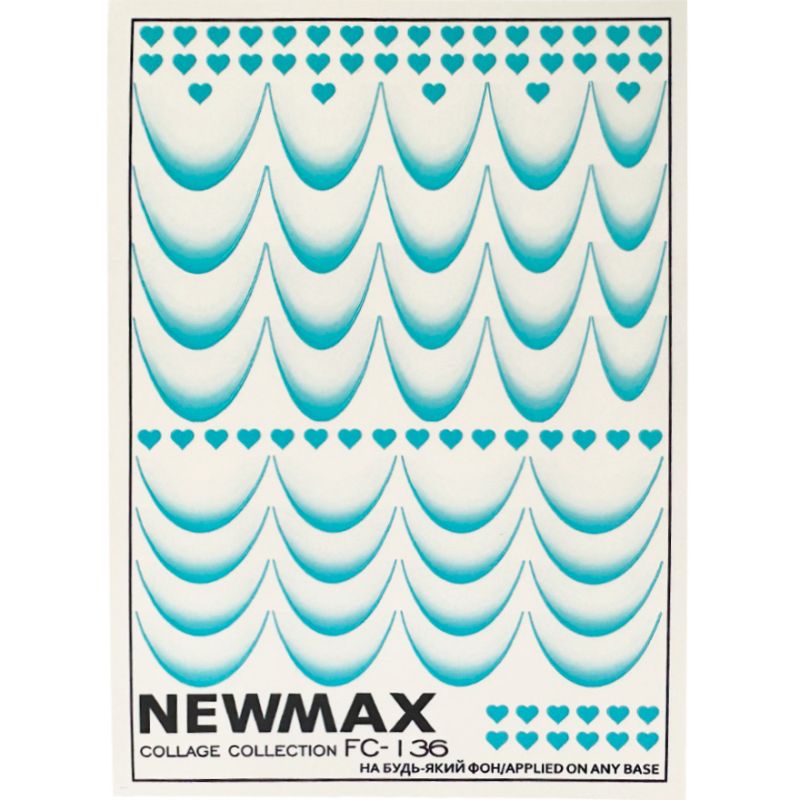 NewMax Slider Design FC-136 (for French with hearts, turquoise)