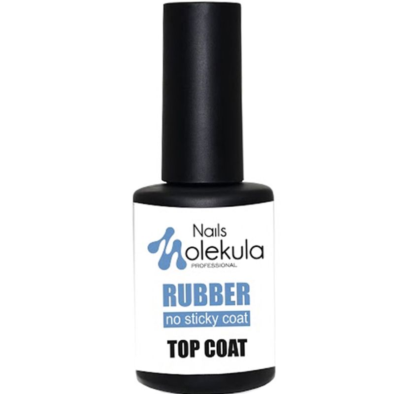 Molekula Rubber No Sticky Top Coat - rubber top without a sticky layer, 12 ml
