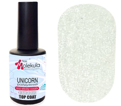 Molekula Top Rubber Unicorn No Sticky (райдужний без липкого шару), 12 мл