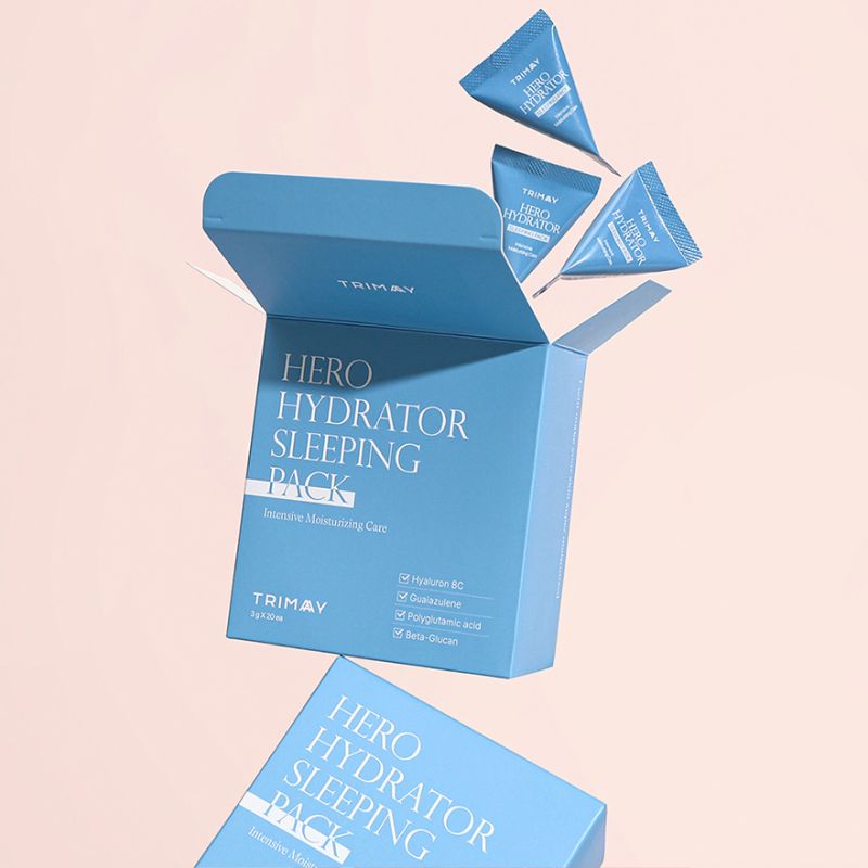 TRIMAY Night moisturizing mask with beta-glucan Hero Hydrator Sleeping Pack, 3 g