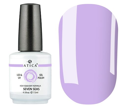 Atica GPM222 Seven Seas gel-varnish (milky lavender, enamel), 7.5 ml