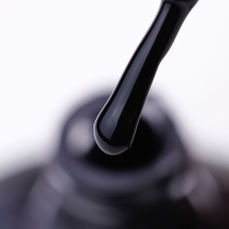 Nail polish NUB 001 Black Ink (black, enamel), 14 ml
