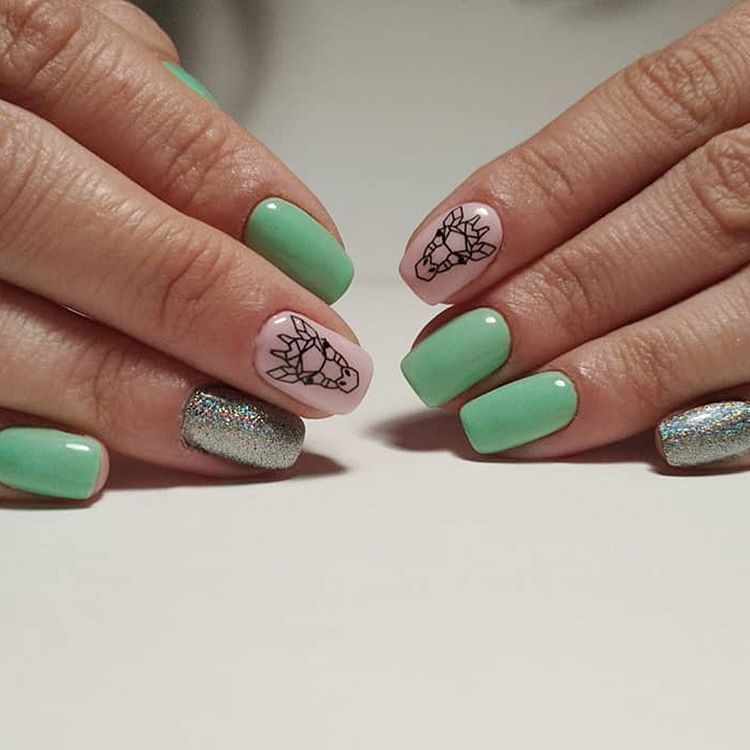 Гель-лак Kira Nails №024 (салатовий, емаль), 6 мл