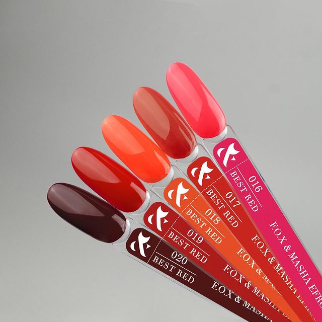 FOX Masha Efrosinina No. 017 gel-varnish (red, enamel), 5 ml