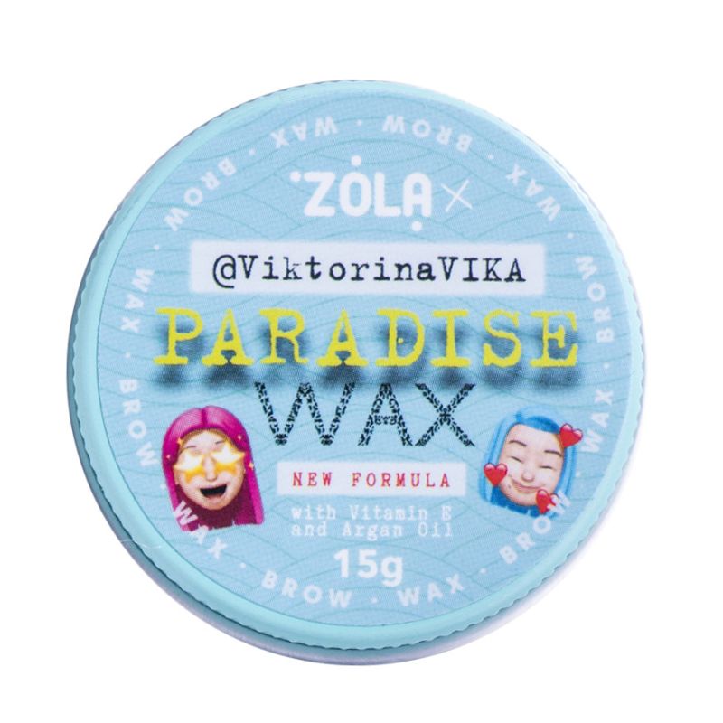 ZOLA Viktorina Vika Воск для бровей Paradise Wax with Vitamin E and Argan Oil, 15 г