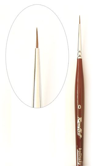 Рублефф Кисть круглая для рисования DK13R колонок №0