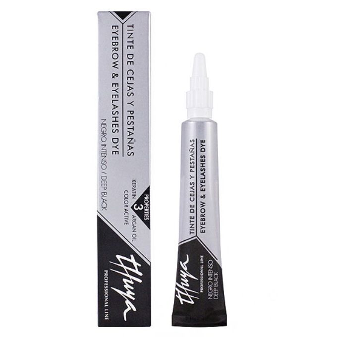 THUYA Eyebrow & Eyelashes Dye, Deep Black - Tint for eyebrows and eyelashes, black, 14 ml