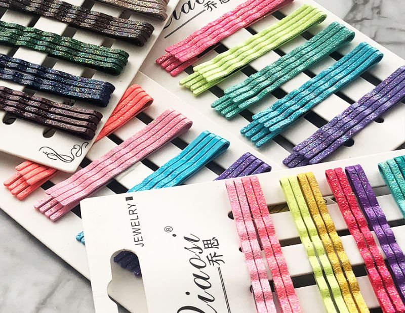 Set of invisible multi-colored No. 1, 5,5 cm wavy (20 pcs)