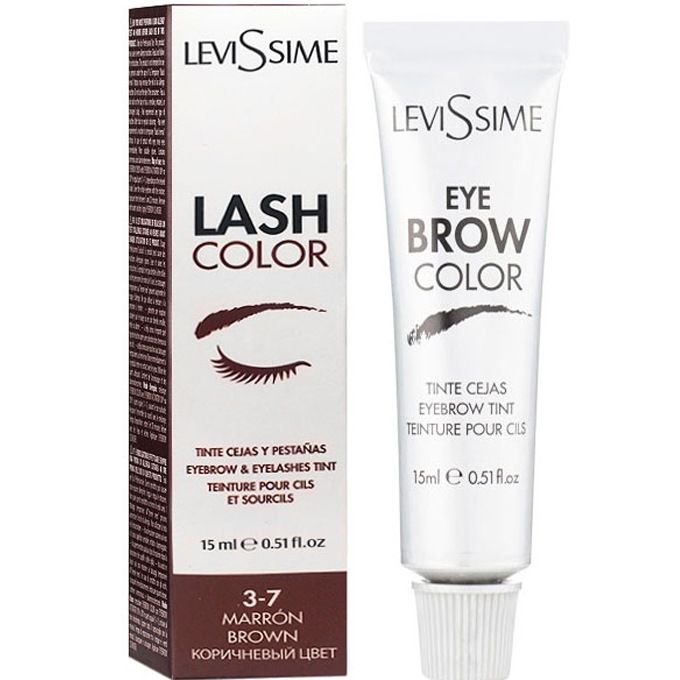 LeviSsime Lash Color Brown - краска для бровей и ресниц коричневая № 3-7, 15 мл
