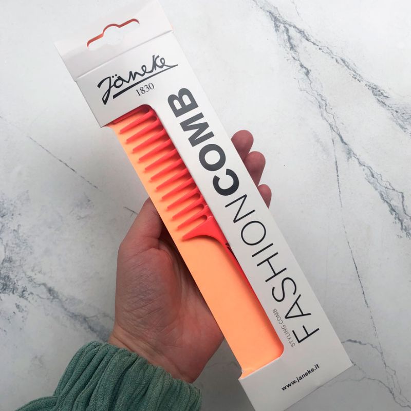 Janeke Fashion Comb Handle Comb Coral