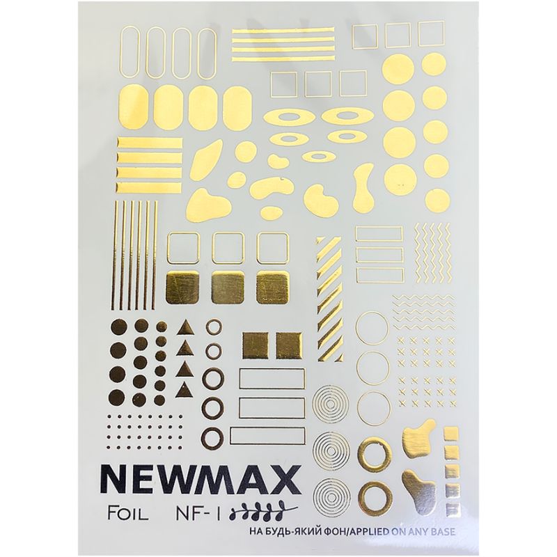 NewMax Слайдер-дизайн NF-01 (золото, геометрия)