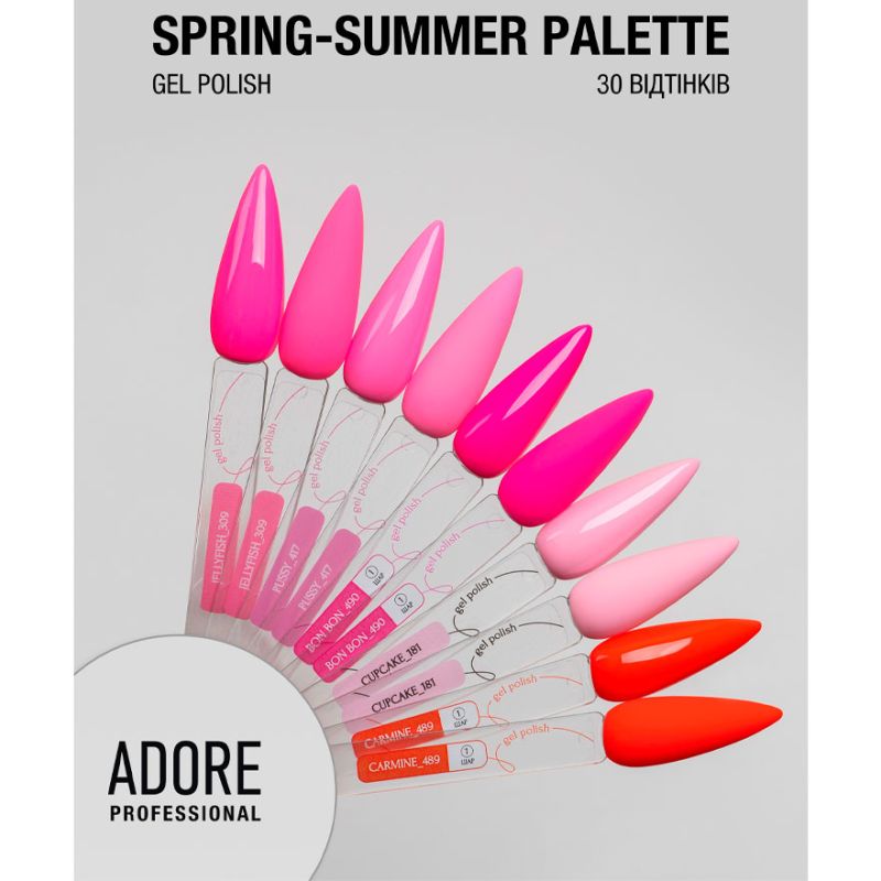 Gel varnish ADORE Professional No. 115 (bright light lime, neon), 7.5 ml