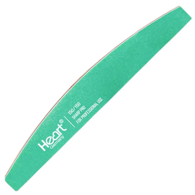 Пилка для нігтів HEART Half SHARP PRO 150/150 (Зелене полотно)
