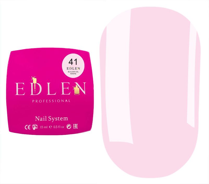 Edlen Гель для ногтей Builder gel Butterfly №41, 15 мл
