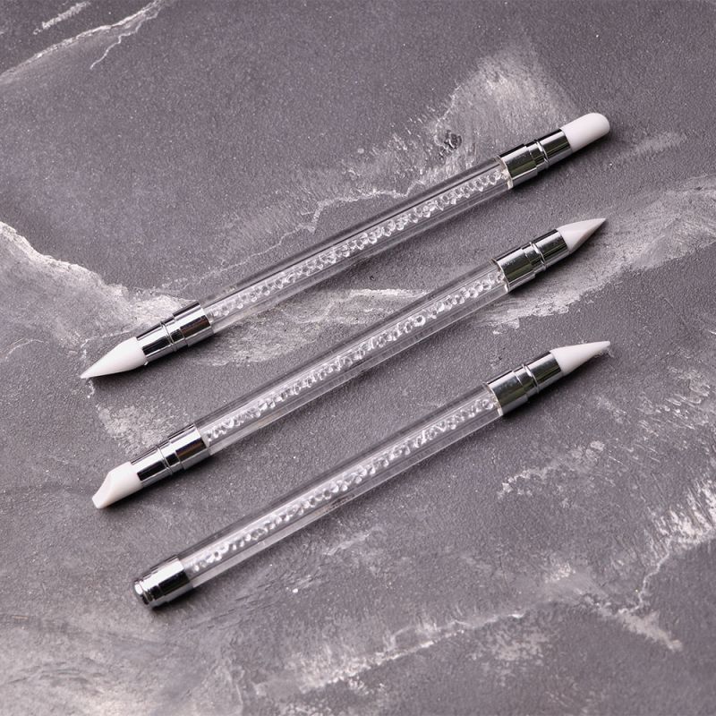 Набір силіконових пензлів Komilfo Silicone Brush Set, 3 шт