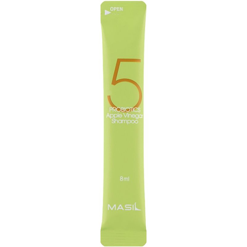 Masil 5 Probiotics Apple Vinegar Shampoo - Mild Sulfate Free Shampoo with Probiotics and Apple Cider Vinegar, 8 ml