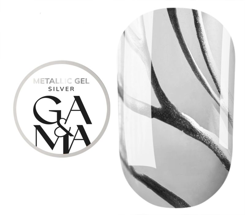 GA&MA Гель-краска Metallic gel, 5 г