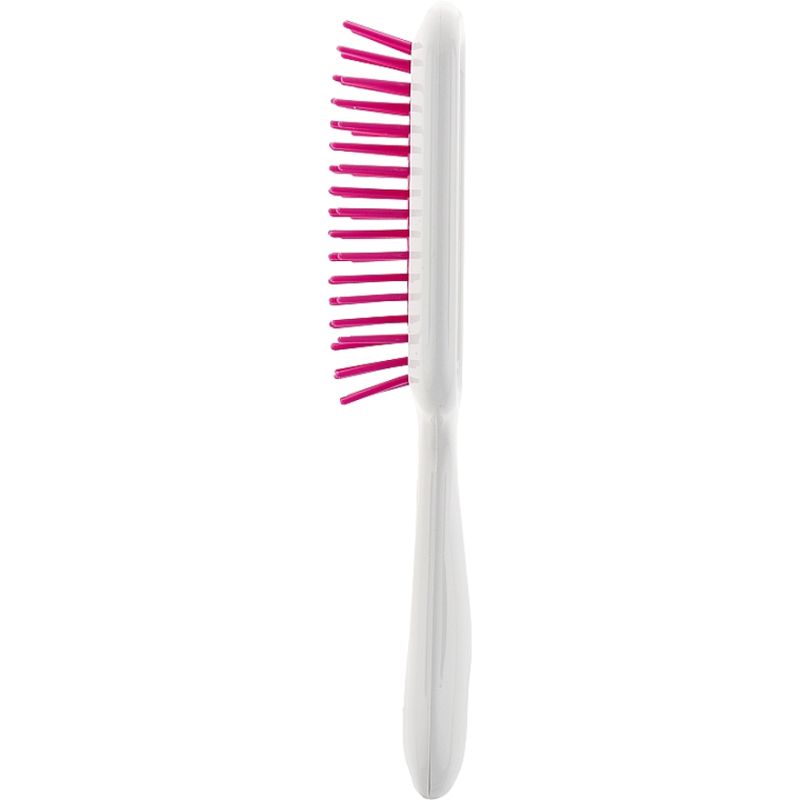 Janeke Superbrush Small Hairbrush White Fuchsia
