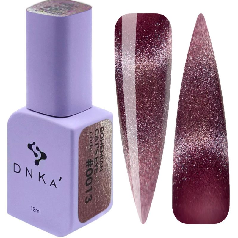 DNKa Гель-лак для ногтей Bohemian Cat's Eye HEMA/ TPO Free 0013, 12 мл
