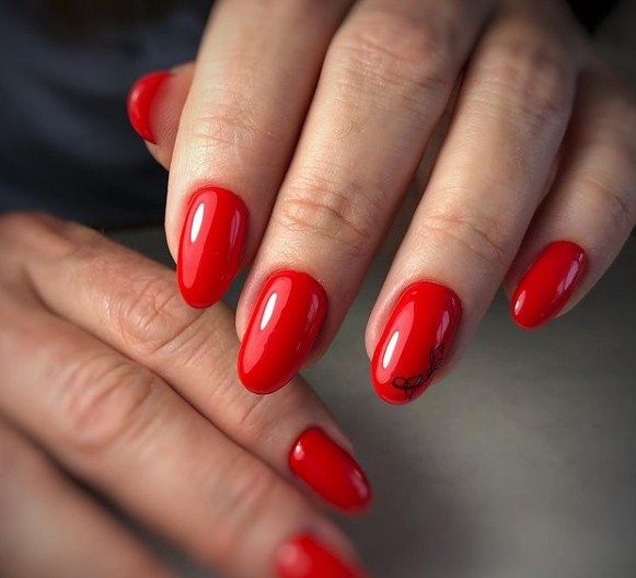 Гель-лак NUB 087 Classical Red (червоний, емаль), 8 мл