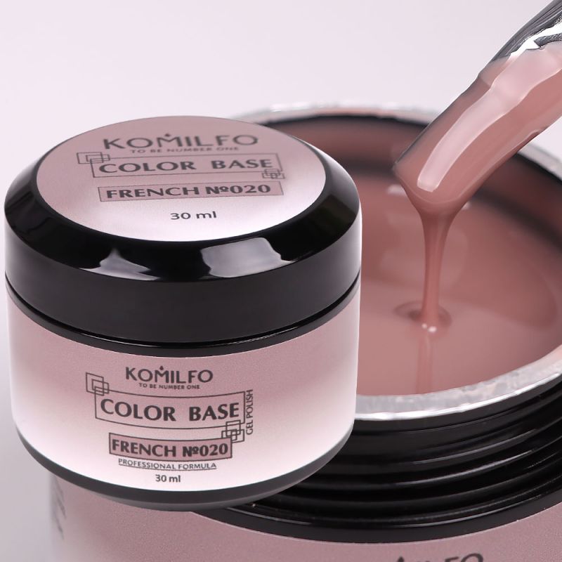 Komilfo Color Base French Френч база 020, 30 мл (без кисточки)