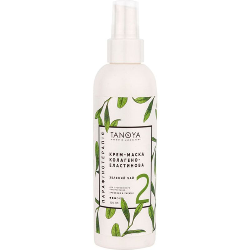 Tanoya Collagen-Elastin Cream Mask, Green Tea, 200 ml