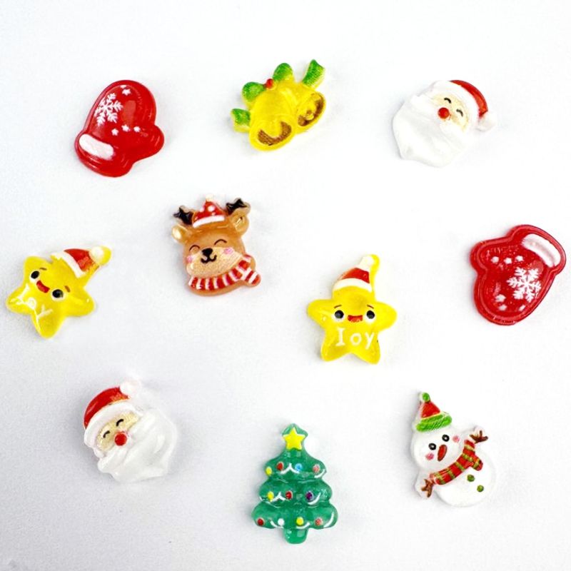 Декор для ногтей Christmas accessories, mix, 10 шт