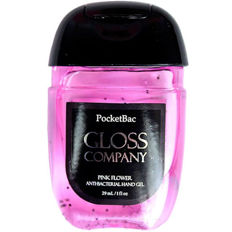 Gloss Hand sanitizer (Pink Flower) antiseptic for hands and skin, 29 ml