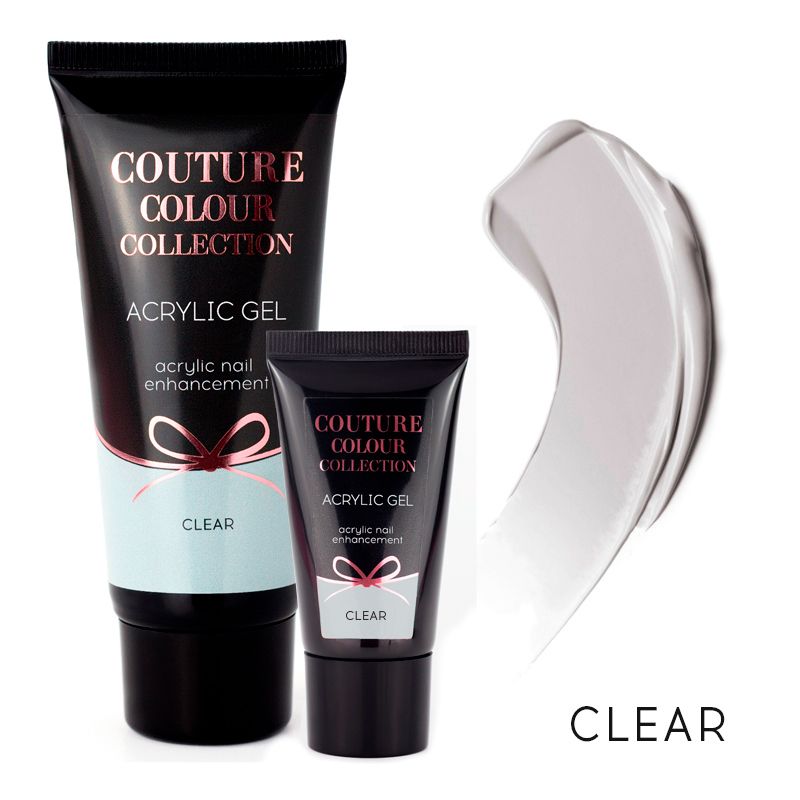 COUTURE Color Acrylic Gel - Clear, 30 ml