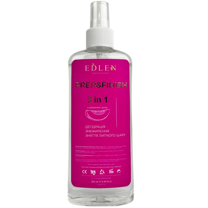 Edlen Обезжиритель Prep&Finish, Melon 250 мл
