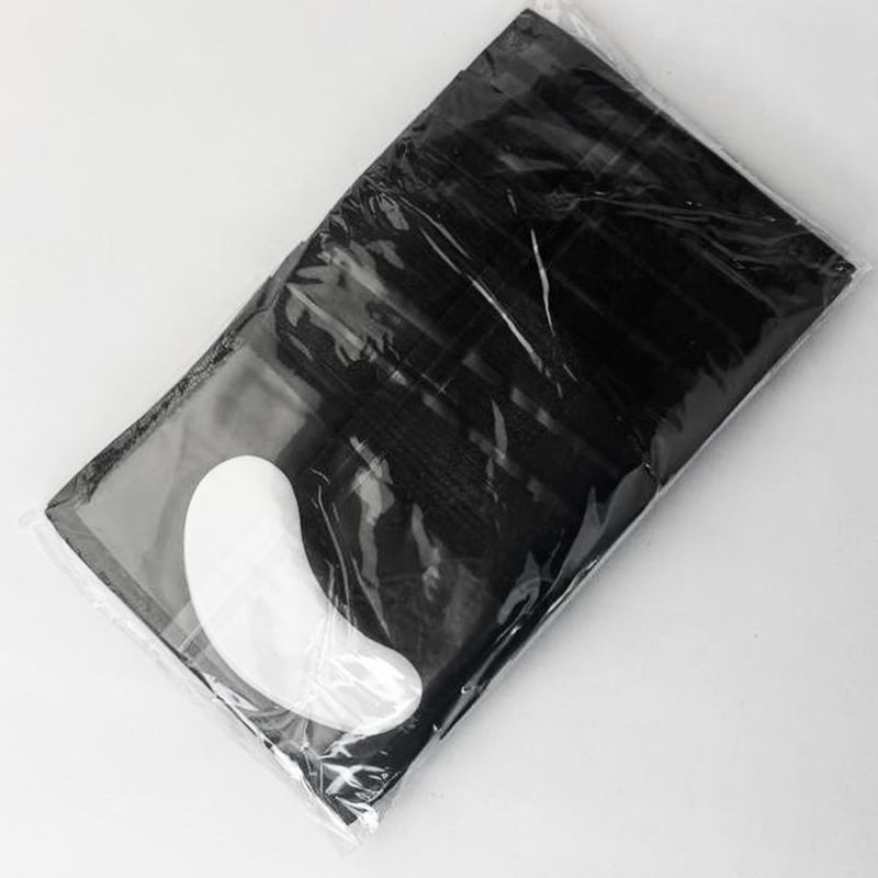Eye Gel Patches патчи гелевые безворсовые подушечки под глаза, черные 50 шт.