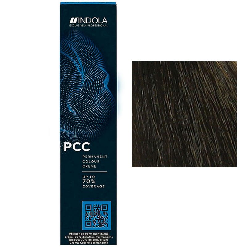 Профессиональная краска для волос Indola Profession PCC 5.0 светло-коричневый натуральный, 60 мл