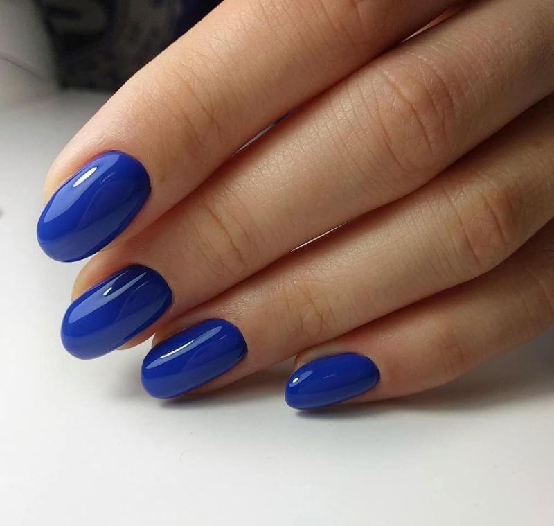 Kira Nails gel varnish No. 156 (bright blue, enamel), 6 ml