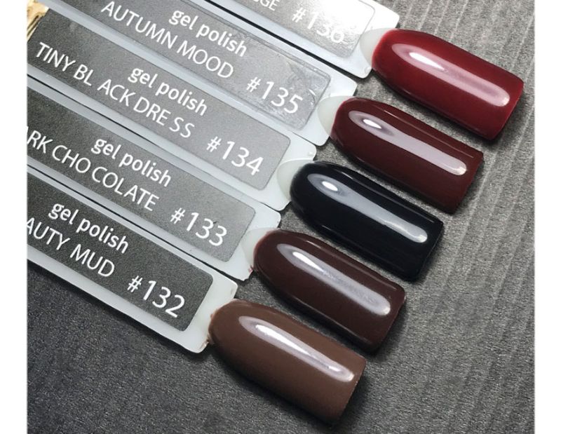 NUB 132 Beauty Mud gel varnish (chocolate, enamel), 8 ml