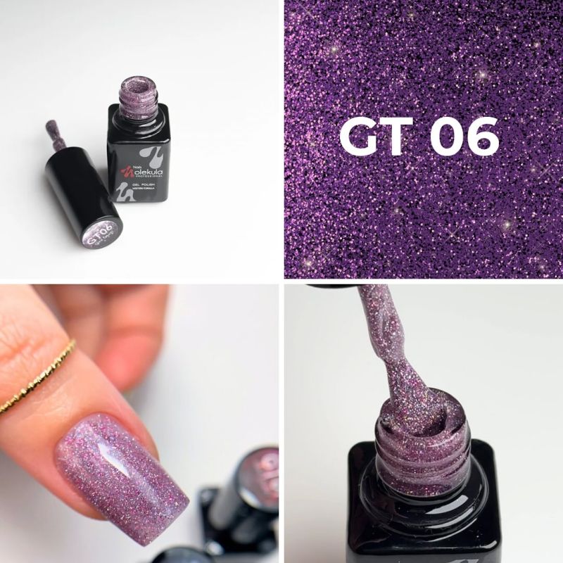 Molekula Gel nail polish GLINT TOUCH No. GT06, 6 ml