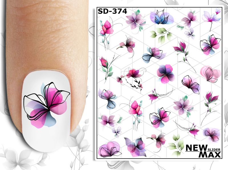 NewMax Slider Design SD-374 (watercolor flowers)