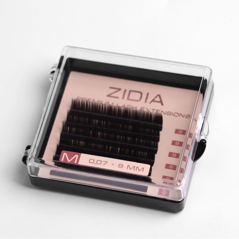 ZIDIA Premium Lash Extensions 6 strips - M0.07 x 9 mm