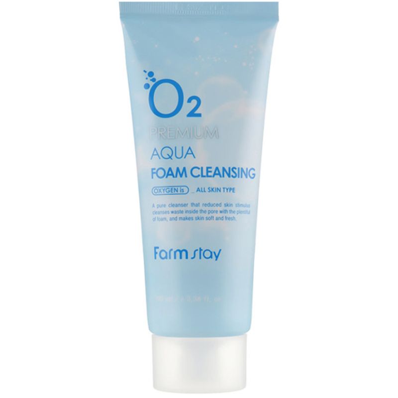 FARMSTAY O2 Premium Aqua Foam Cleancing Киснева пінка для очищення обличча, 100 мл