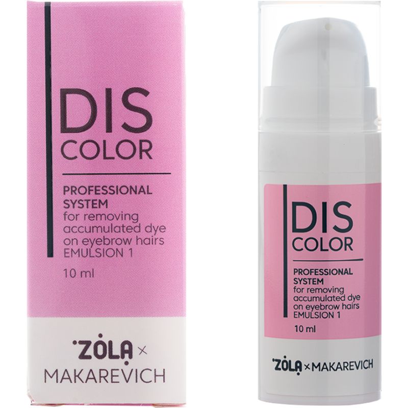 УЦЕНКА до 09.2026 ZOLA x Makarevich DISCOLOR Emulsion 1 Профессиональная система удаления накопленного красителя из волосков бровей