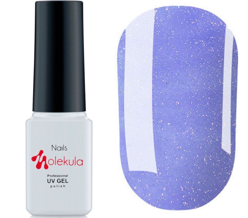 Molekula INSTA gel varnish No. I07 (cornflower blue with glitter), 6 ml