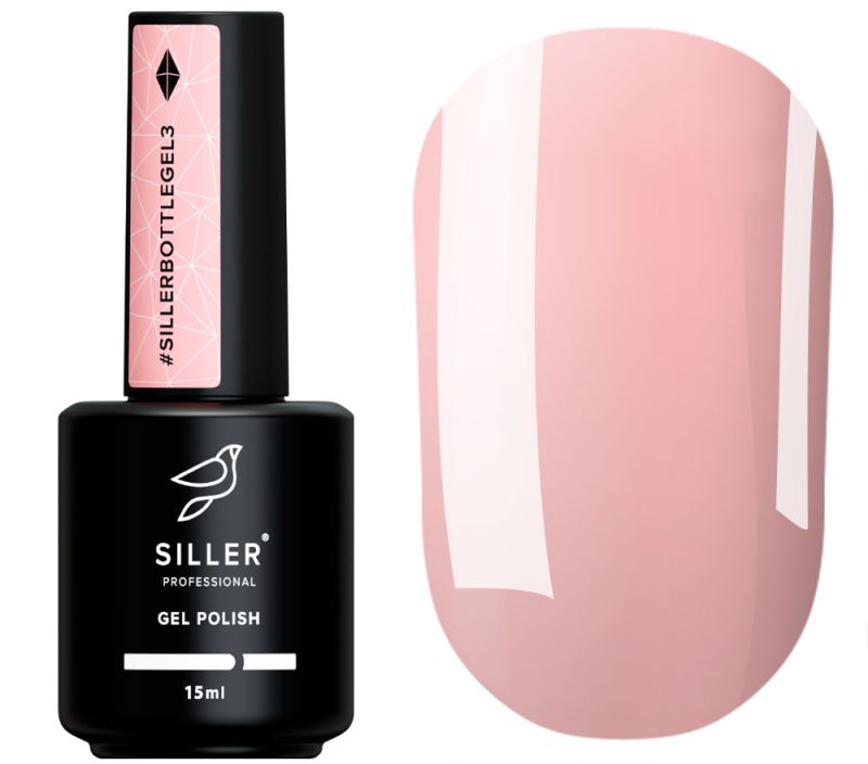 Siller Гель для нігтів Bottle Gel №03 (персиково-рожевий), 15 мл