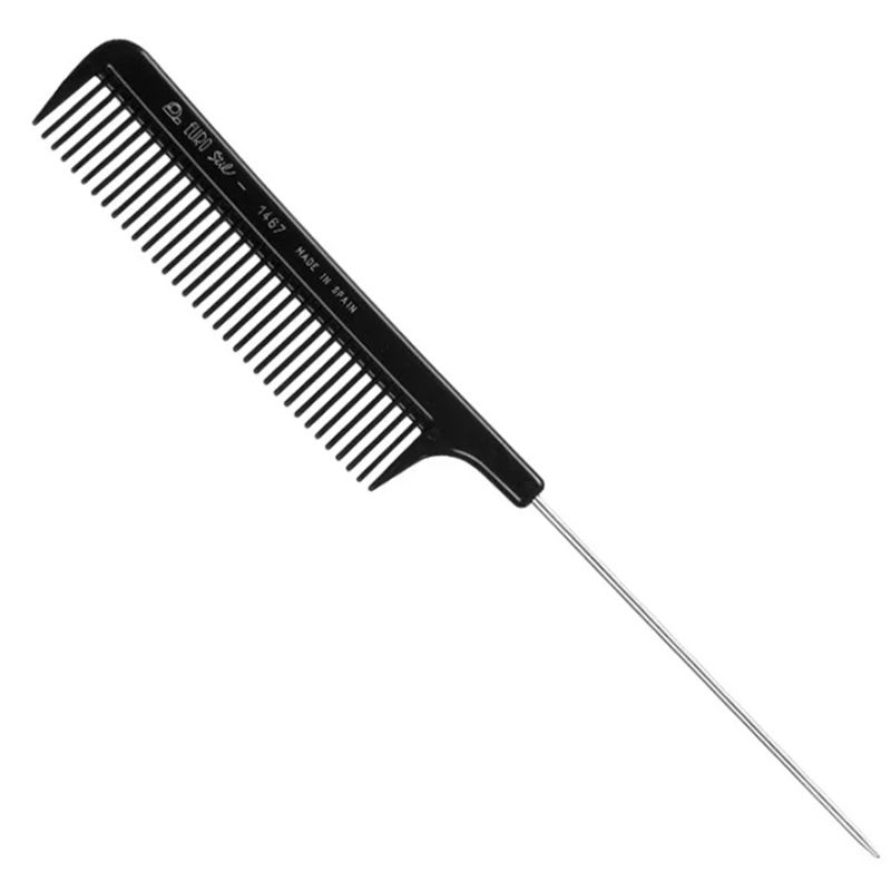 EUROstil Comb with metal ponytail 21.5 cm