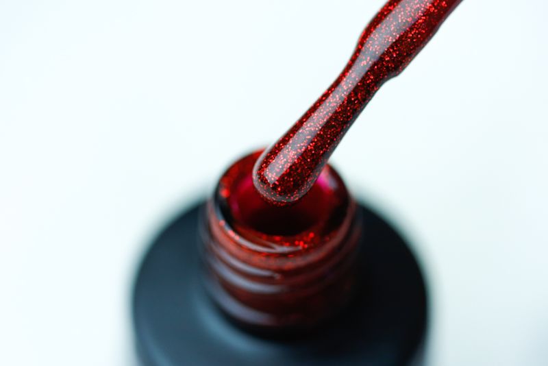 Gel varnish ADORE Professional No. 287 (red-pink with shimmer) 7.5 ml
