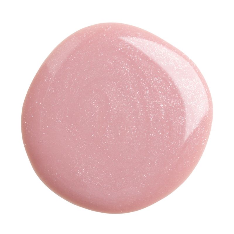 Couture Color Fiber Base Shimmer Pink - nylon fiber gel polish base, pink with shimmer, 9 ml