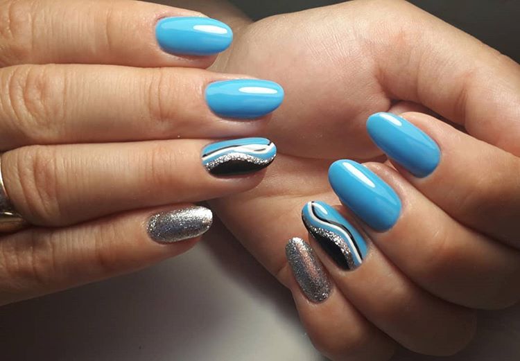 Гель-лак Kira Nails №082 (блакитний, емаль), 6 мл