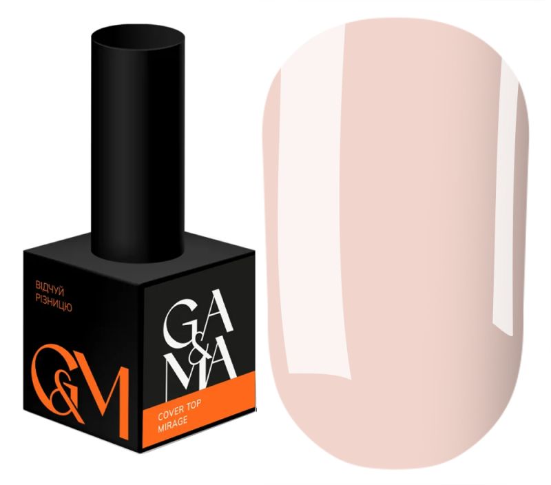 GA&MA Top for camouflage gel polish Cover top Mirage, 10 ml