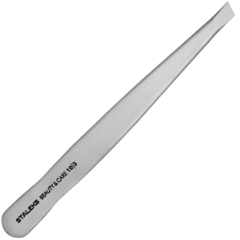 Staleks - Пинцет для бровей BEAUTY & CARE 10 TYPE 3, широкие скошенные кромки